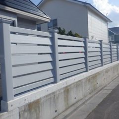 バイナルフェンス工事 ルーバータイプ